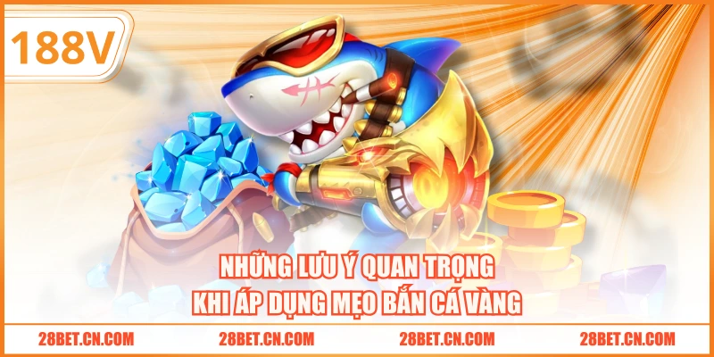 Những lưu ý quan trọng khi áp dụng mẹo bắn cá vàng