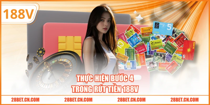 Thực hiện bước 4 trong rút tiền 188V